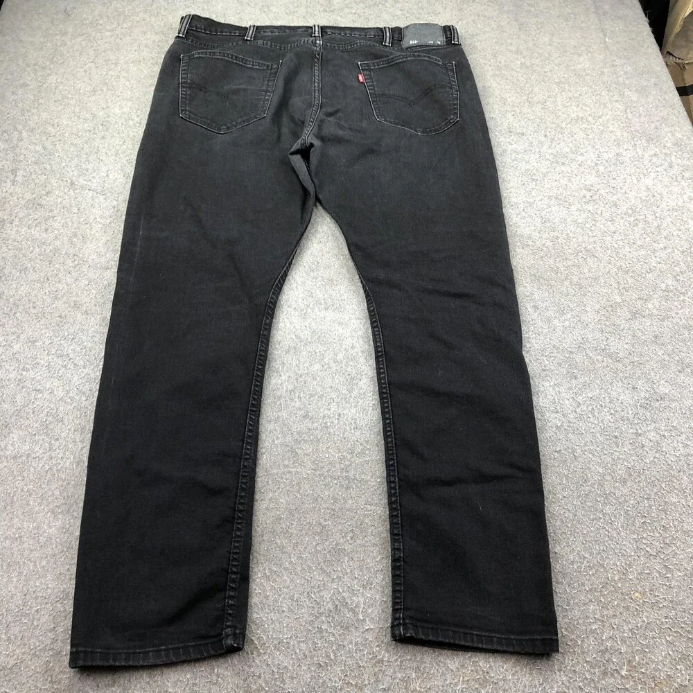 Levis 512 Jeans Mens 40x32 Black Charcoal Wash Slim Tapered Denim Pants Casual